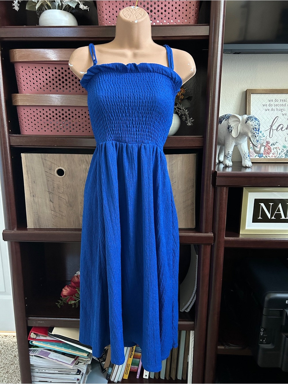 H&M Women’s XS Blue Midi Dress